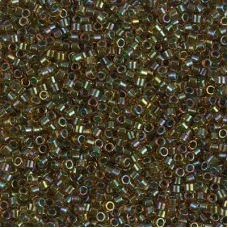 DB1741 Sparkling Mint Lined Topaz AB, Size 11/0 Miyuki Delica Beads, 5.2g approx. DB1741 Sparkling Mint Lined Topaz AB, Size 11/0 Miyuki Delica Beads, 5.2g approx.