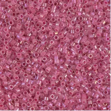 DB1742 Rose Lined Opal AB, Size 11/0 Miyuki Delica Beads, 5.2g approx. 
