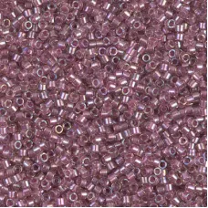 DB1745 Antique Rose Lined Crystal AB, Size 11/0 Miyuki Delica Beads, 5.2g approx...