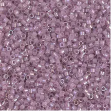 DB1752 Sparkling Orchid Lined Opal AB, Size 11/0 Miyuki Delica Beads, 5.2g appro...