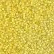 DB1776 White Lined Yellow AB, Size 11/0 Miyuki Delica Beads, 5.2g approx. 