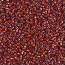 DB1781 White Lined Root Beer AB, Size 11/0 Miyuki Delica Beads, 5.2g approx. DB1781 White Lined Root Beer AB, Size 11/0 Miyuki Delica Beads, 5.2g approx.