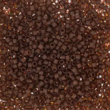 DB2403, Matte Transparent Root Beer, Size 11/0 Miyuki Delica Beads, 5.2g pack