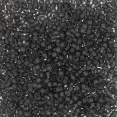 DB2406, Matte Transparent Charcoal, Size 11/0 Miyuki Delica Beads, 5.2g pack
