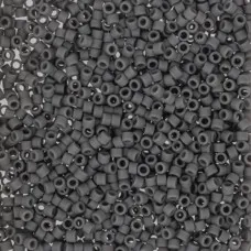 DB2409, Matte Opaque Charcoal, Size 11/0 Miyuki Delica Beads, 5.2g pack