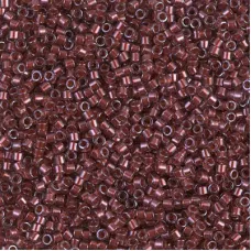 DB1705 Copper Pearl Lined Tr. Dk Cranberry, Size 11/0 Miyuki Delica Beads, 5.2g ...