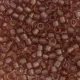 DB0772 Dark Beige Transparent Matte Dyed, Size 11/0 Miyuki Delica Beads, 5.2g approx