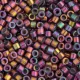 DB1014 Dark Bronze Violet AB Metallic Gold Luster, Size 11/0 Miyuki Delica Beads, 5.2g approx.