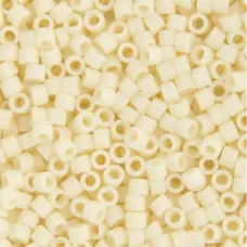 DB0762 Dark Cream Opaque, Size 11/0 Miyuki Delica Beads, 5.2g approx. DB0762 Dark Cream Opaque, Size 11/0 Miyuki Delica Beads, 5.2g approx.