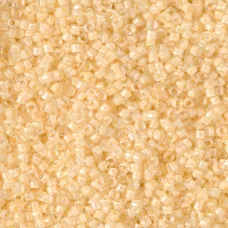 DB2371B Cream Fancy Lined Size 11/0 Miyuki Delica Beads, 50gm bag