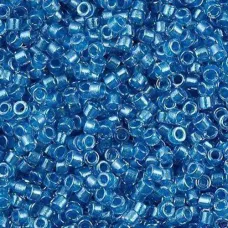 DB0905 Aqua Sparkle Crystal Lined, Size 11/0 Miyuki Delica Beads, 5.2g approx.