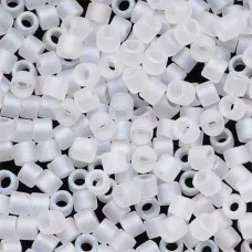 DB0851 Crystal AB Matte, Size 11/0 Miyuki Delica Beads, 5.2g approx.