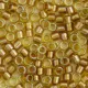 DB0909 Gold Honey Sparkle Chartreuse Lined, Size 11/0 Miyuki Delica Beads, 5.2gm bag