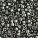 DB0457 Grey Green Opaque Nickel Plated Dyed, Size 11/0 Miyuki Delica Beads, 50g approx.