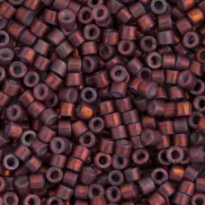 DB1012 Medium Raspberry AB Metallic Gold Luster, Size 11/0 Miyuki Delica Beads, ...