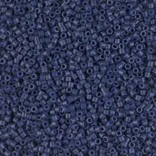 DB2143 Navy Blue Opaque Dyed Duracoat, Size 11/0 Miyuki Delica Beads, 5.2g approx. DB2143 Navy Blue Opaque Dyed Duracoat, Size 11/0 Miyuki Delica Beads, 5.2g approx.
