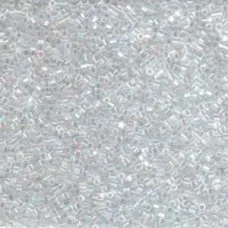 DBSC-0051 Crystal AB Hex Cut Miyuki Size 15/0 Delica, Colour code 0051, Approx. ...