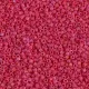 DBS0362  Opaque Red AB Matted Miyuki 15/0 Miyuki Delica Beads, colour 0362, 5.2g approx.