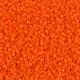 DBS0722  Opaque Orange Miyuki 15/0 Miyuki Delica Beads, colour 0722, 5.2g approx.