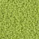 DBS0733  Opaque Chartreuse Miyuki 15/0 Miyuki Delica Beads, colour 0733, 5.2g approx.