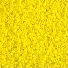 DBS0751  Opaque Yellow Matted Miyuki 15/0 Miyuki Delica Beads, colour 0751, 5.2...