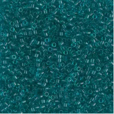 DBS1108  Transparent Caribbean Teal, Colour 1108 15/0 Miyuki Delica Beads, 5.2g...