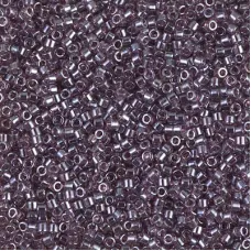 DBS1224  Transparent Mauve Luster, Colour 1224 15/0 Miyuki Delica Beads, 5.2g a...