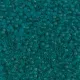 DBS1268  Matte Transparent Caribbean Teal, Colour 1268 15/0 Miyuki Delica Beads, 5.2g approx.