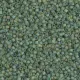 DBS1282  Matte Transparent Olive AB, Colour 1282 15/0 Miyuki Delica Beads, 5.2g approx.