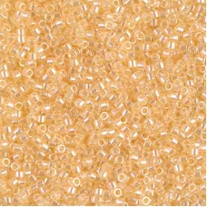DBS1478  Transparent Pale Apricot Luster, Colour 1478 15/0 Miyuki Delica Beads,...