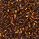 DBL0144 Topaz Transparent Silverlined Size 8/0 Miyuki Delica Beads, Colour Code 0144, 5.2g approx. DBL0144 Topaz Transparent Silverlined Size 8/0 Miyuki Delica Beads, Colour Code 0144, 5.2g approx.