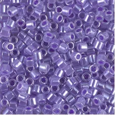 DBL0249 Lined Crystal Purple Size 8/0 Miyuki Delica Beads, Colour Code 0249, 5.2...