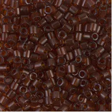 DBL0709 Transparent Dark Topaz size 8/0 Miyuki Delica Beads, Colour 0709, 5.2g a...