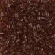 DBL0709 Transparent Dark Topaz size 8/0 Miyuki Delica Beads, Colour 0709, 5.2g approx.