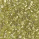 DBL0910 Sparkling yellow Green Lined Crystal size 8/0 Miyuki Delica Beads, Colour 0910, 5.2g approx. DBL0910 Sparkling yellow Green Lined Crystal size 8/0 Miyuki Delica Beads, Colour 0910, 5.2g approx.