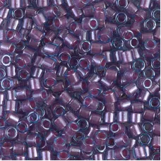DBL0922 Sparkling Orchid Lined Aqua size 8/0 Miyuki Delica Beads, Colour 0922, 5...