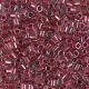 DBL0924 Sparkling Cranberry Lined Crystal size 8/0 Miyuki Delica Beads, Colour 0924, 5.2g approx.