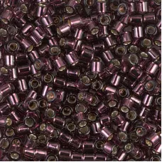 DBL1204 Silverlined Mauve size 8/0 Miyuki Delica Beads, Colour 1204, 5.2g approx...