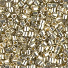 DBL1831 Duracoat Galvanised Silver size 8/0 Miyuki Delica beads, colour 1831, 5....