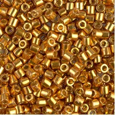 DBL1833 Duracoat Galvanised Yellow  size 8/0 Miyuki Delica beads, colour 1833, 5...