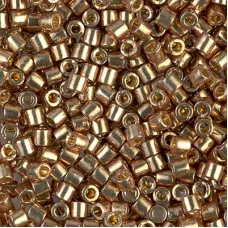DBL1834 Duracoat Galvanised Champagne  size 8/0 Miyuki Delica beads, colour 1834...