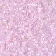 DBM0055 Pale Pink AB Lined-Dyed, Size 10/0  Miyuki Delica Beads, Colour code -55 - Approx. 5.2g