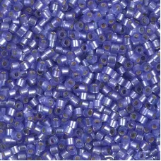 DBM0694 Purple Semi-Matte Silver Lined Dyed, Size 10/0  Miyuki Delica Beads, Col...