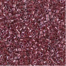 DBM0924 Sparkling Cranbverry Lined Crystal, Size 10/0  Miyuki Delica Beads, Colo...