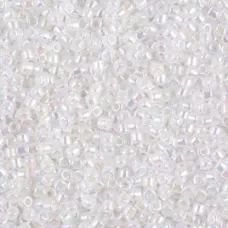 DBM0222 White Opal AB, Size 10/0  Miyuki Delica Beads, Colour code -222 - 5.2gm ...