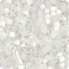 DBM0670 Crystal AB Silk Satin, Size 10/0  Miyuki Delica Beads, Colour 670 - Appr...