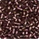 DBM1204 Mauve Silver Lined, Size 10/0  Miyuki Delica Beads, Colour 1204 - Approx. 5.2g