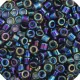 DBM0005 Black AB, Size 10/0  Miyuki Delica Beads, Colour code -5 Approx. 5.2g
