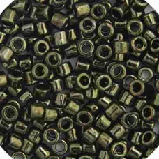 DBM0011 Olive Metallic, Size 10/0  Miyuki Delica Beads, Colour code -11 - Approx...