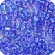 DBM0063 Blue Violet AB Lined-Dyed, Size 10/0  Miyuki Delica Beads, Colour code -63 - Approx. 5.2g